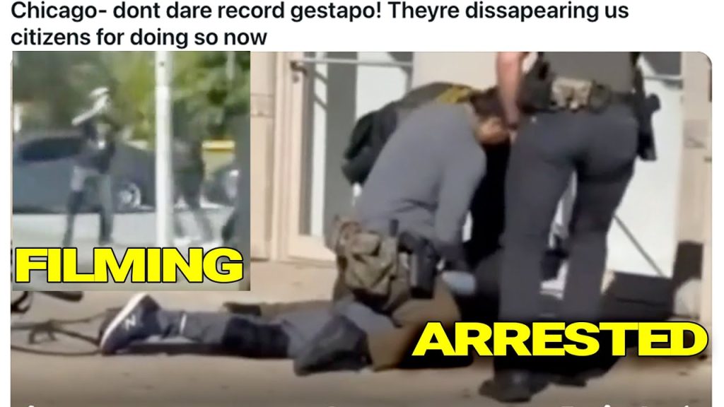 YOU CAN'T RECORD ICE OR YOU'LL BE ARRESTED