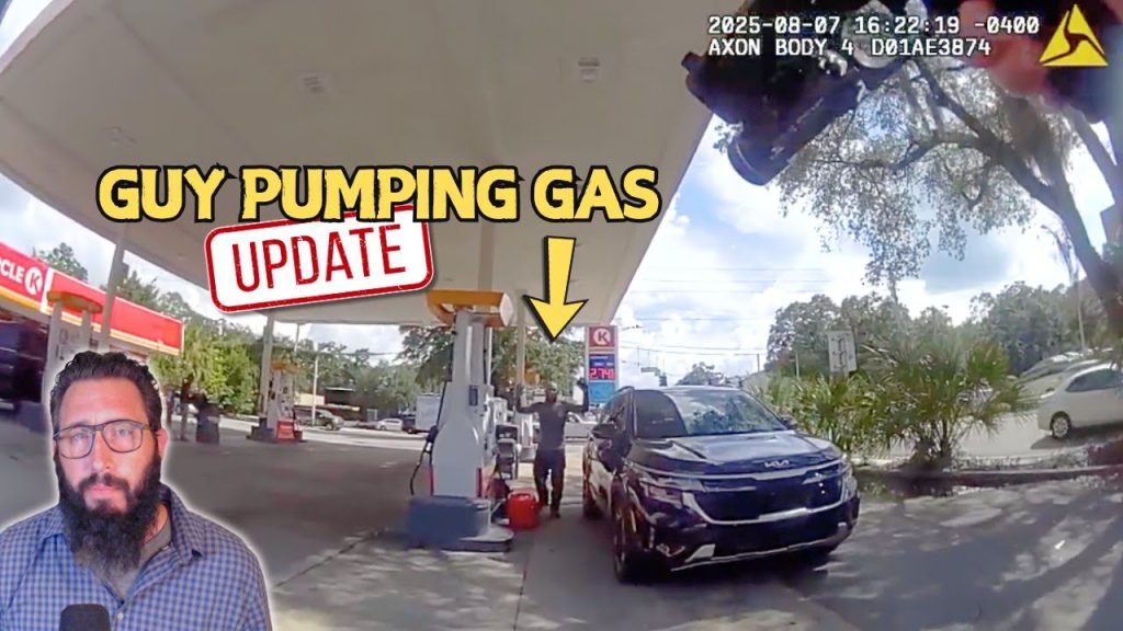 Paranoid Cop Mistakes Gas Pump For a Pistol | UPDATE: Off-Duty Officer Responds