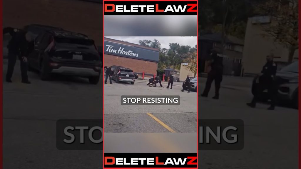 COP RUNS OVER MAN WHO IS ON THE GROUND COMPLYING!