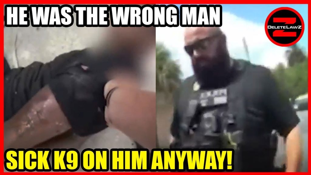 COPS B**T INNOCENT MAN AND UNLEASH K9 ON HIM IN CASE OF MISTAKEN IDENTITY!