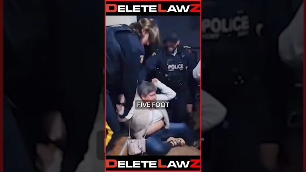 COPS PUT THEIR KNEES ON AN OLD LADYS HEAD!