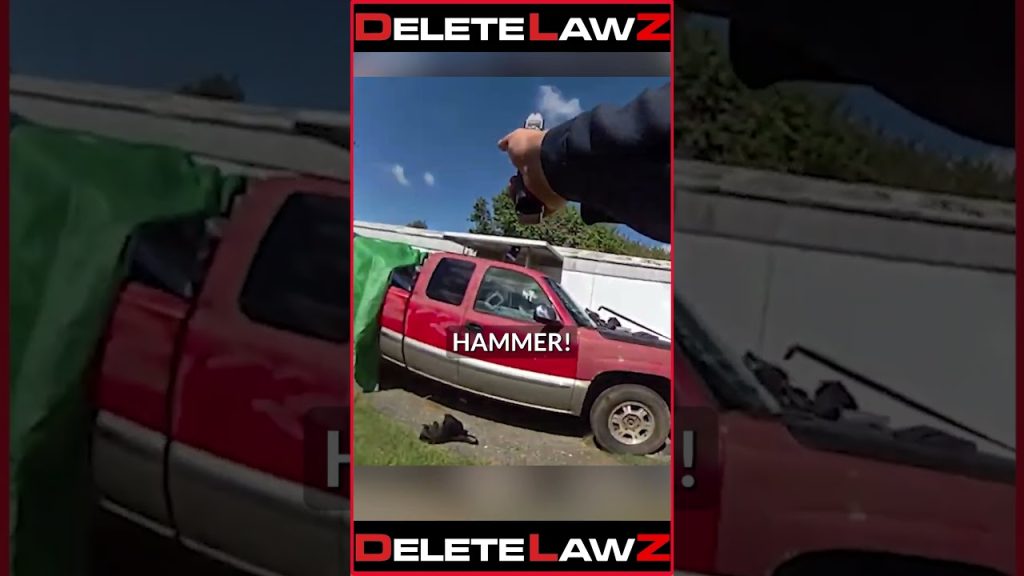 COP SH**TS MAN FOR HAVING A HAMMER IN HIS HAND!