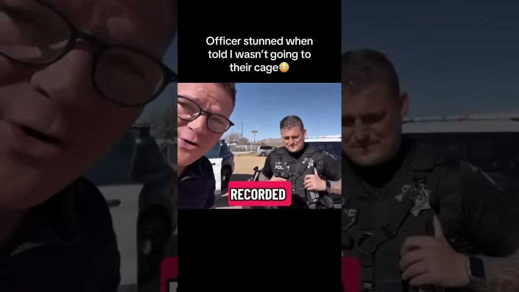Officer stunned when told I wasn’t going to their cage ð³ #fyp #police #bodycam #arrest #cops #c