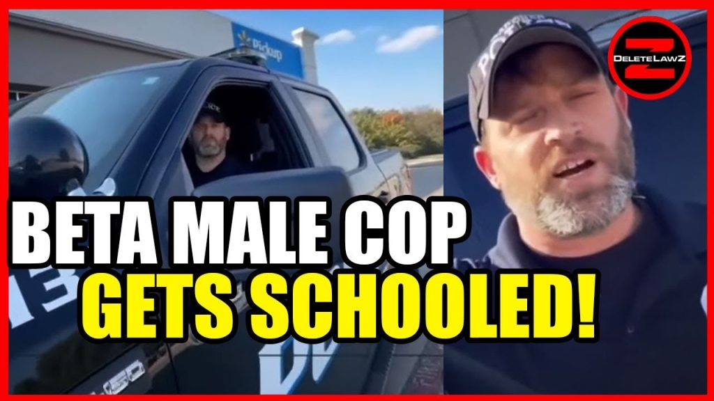 BETA MALE COP TRIES TO HIT MAN WITH HIS CAR AND GETS CHECKED!