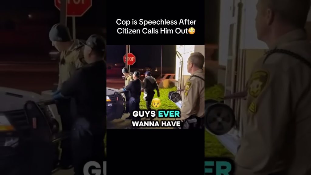 Cop is Speechless After Citizen Calls Him Out ð³ Credit #fyp #police #bodycam #a
