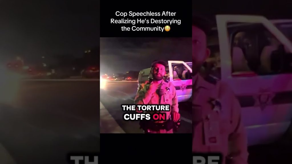 Cop Speechless After Realizing He’s Destorying the Community ð³ Credit @delete lawz #fyp #poli