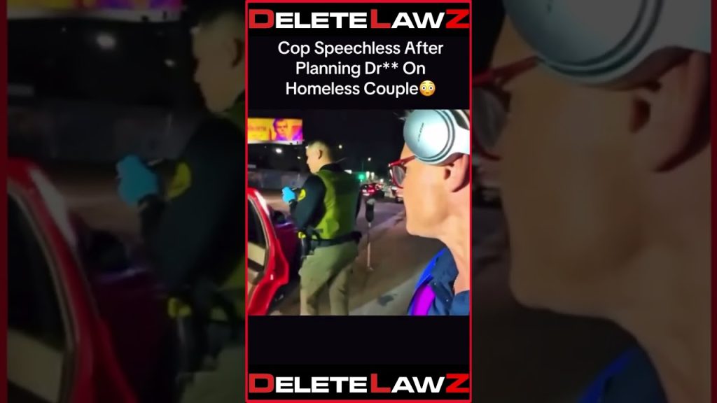 Cop Speechless After Planning Dr** On Homeless Couple 😳 #fyp #arrest #cop #viral #policeofficer