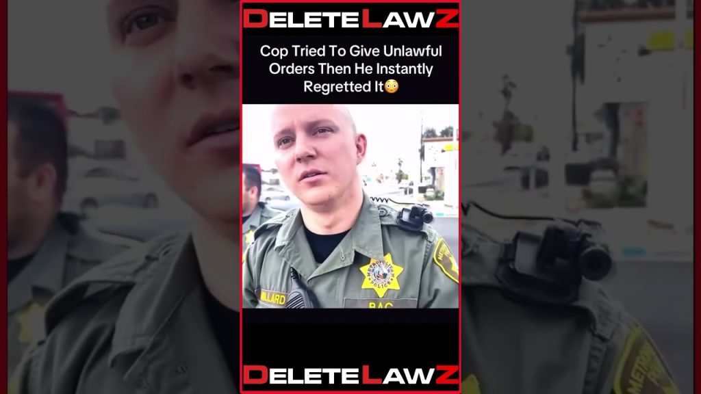 Cop Tried To Give Unlawful Orders Then He Instantly Regretted It ð³ #fyp #police #bodycam #arrest #c