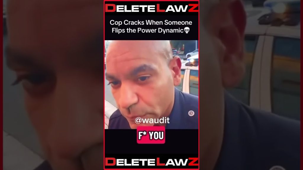 Cop Cracks When Someone Flips the Power Dynamic #police #bodycam #arrest #cops #policemisconduct