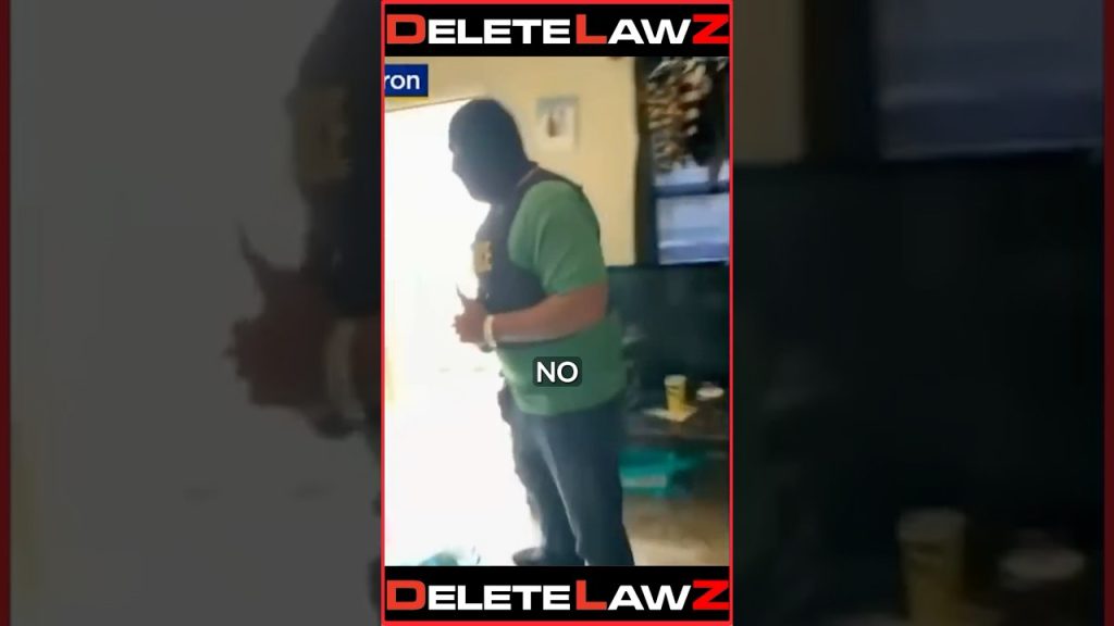 COPS BREAK IN AND KNOCK HIS PHONE OUT OF HIS HAND!