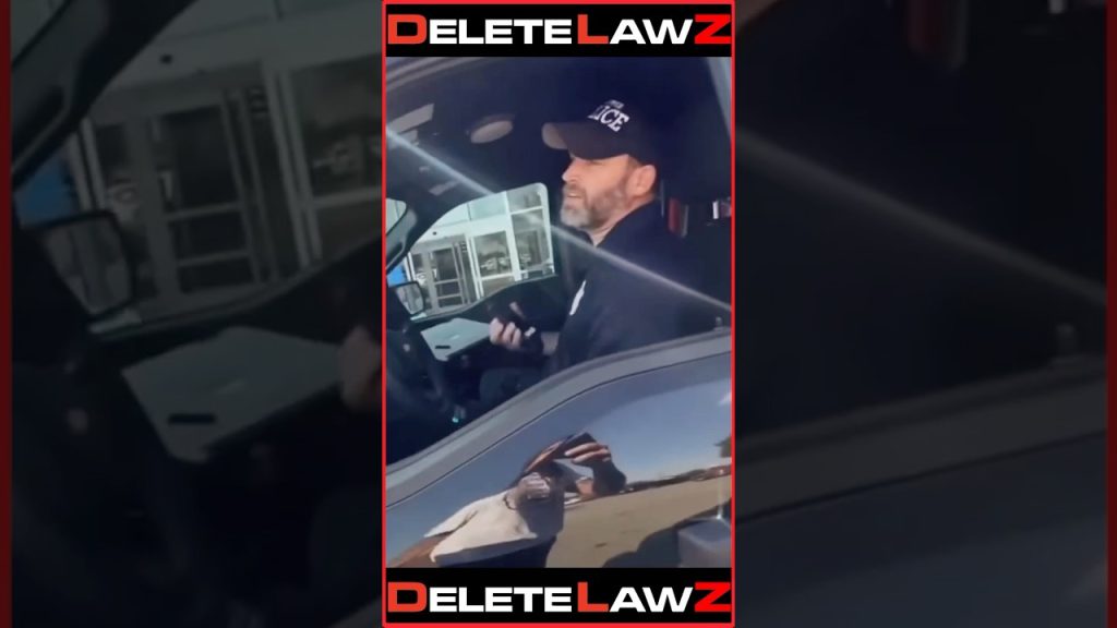 COP TRIES TO HIT MAN WITH HIS CAR AFTER BREAKING THE LAW!