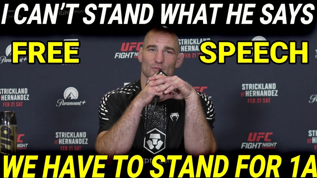 FREE SPEECH MUST REIGN SUPREME, SEAN STRICKLAND, AS MUCH AS I HATE WHAT HE SAYS, WE MUST SUPPORT IT