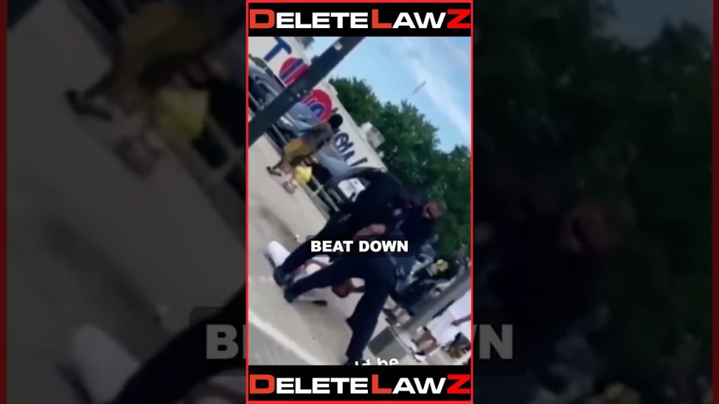 COP RAINS DOWN GROUND AND POUND ON HELPLESS MAN!