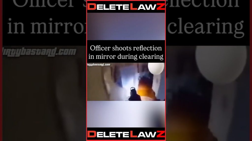 SCARED COP SH**TS HER G*N IN SOMONES HOUSE!